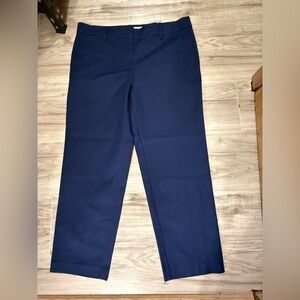 Loft women's pants, size 12, navy blue, The Rivera Slim style.